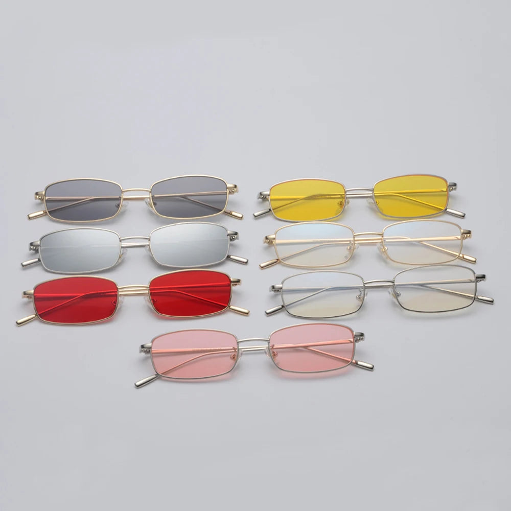 Rimless Rectangle Fashion Sunglasses