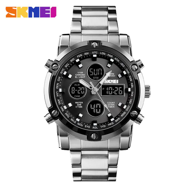 Fashionable Men's Digital Sports Business Watches