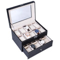 Travel Watch Roll Leather Case — 3 Slots