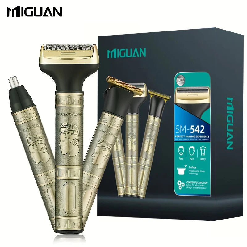 3-in-1 Rechargeable Shaver & Grooming Kit