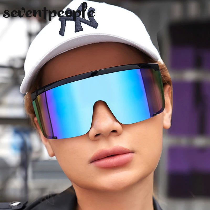 Square Rimless UV400 Statement Sunglasses