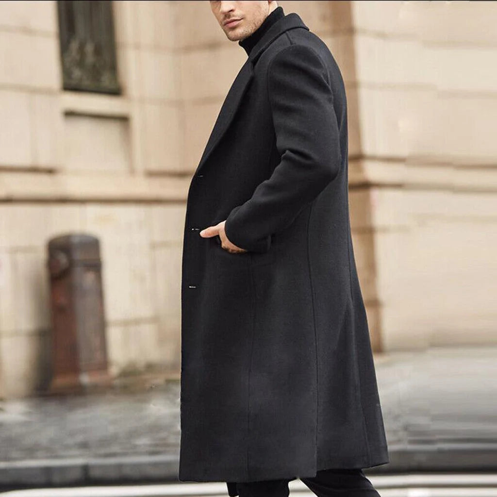 Spring Windbreak Double-Breasted Peacoat
