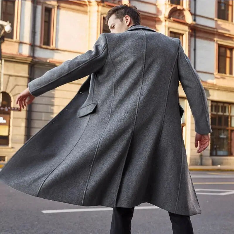 Spring Windbreak Double-Breasted Peacoat