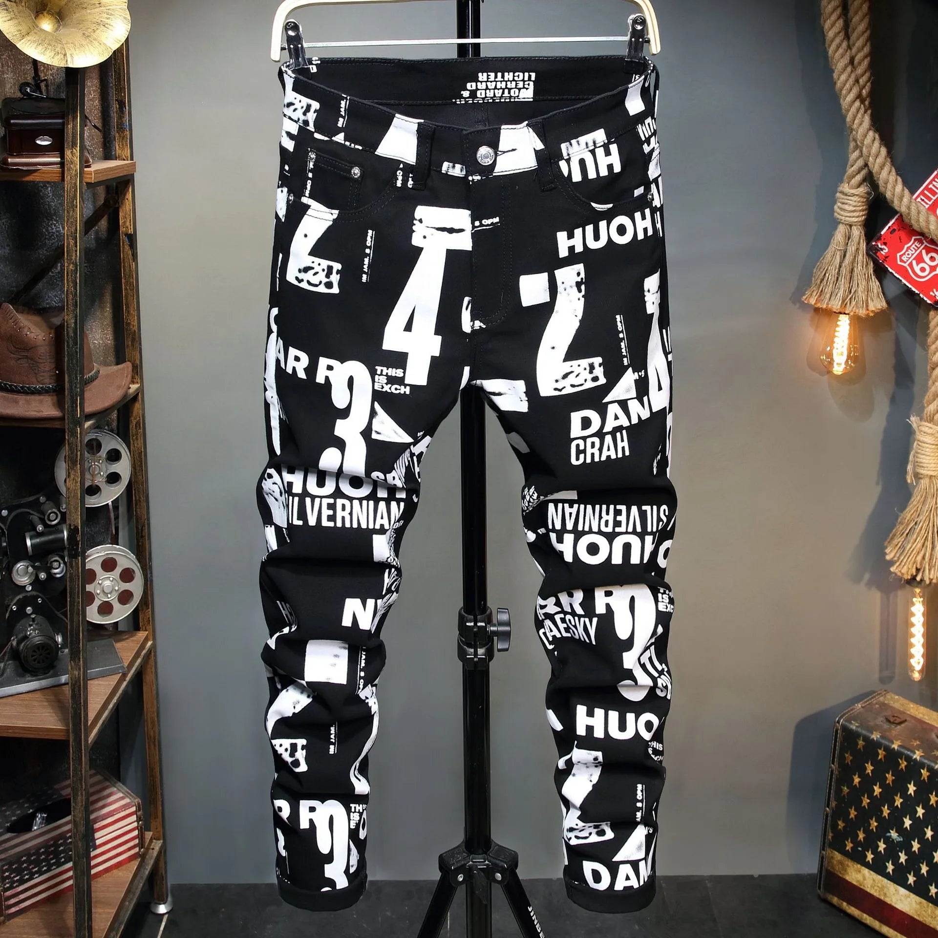 Straight Leg Raw Indigo Denim Jeans