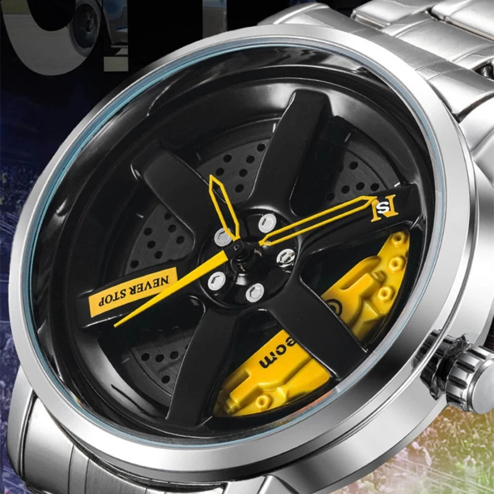 Silver Mesh Strap Luxury Watch