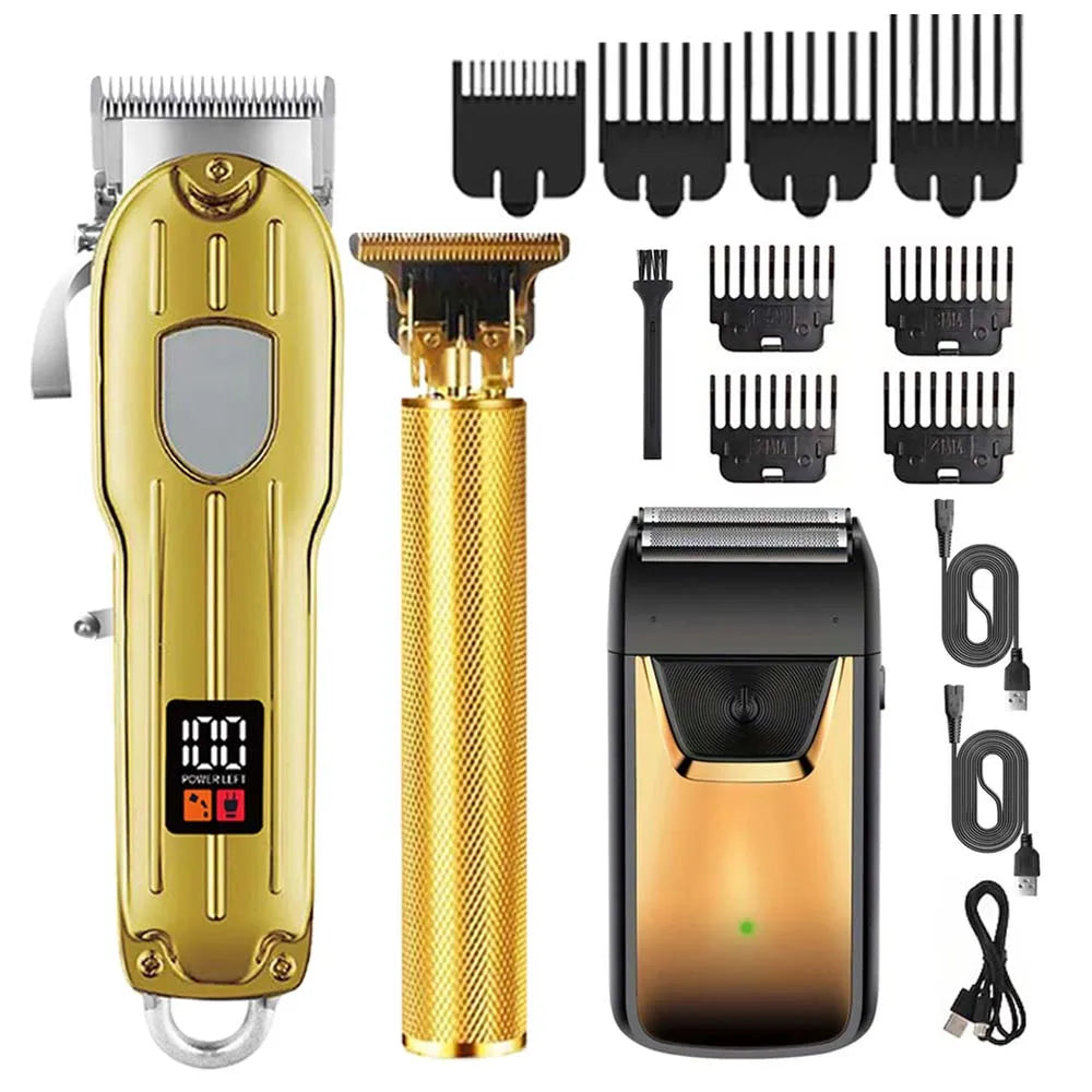 3-in-1 Rechargeable Shaver & Grooming Kit