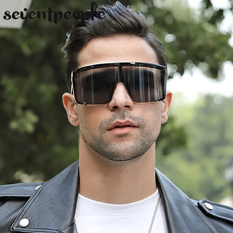 Square Rimless UV400 Statement Sunglasses