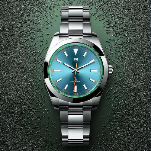 Classic White Dial Leather Strap Watch