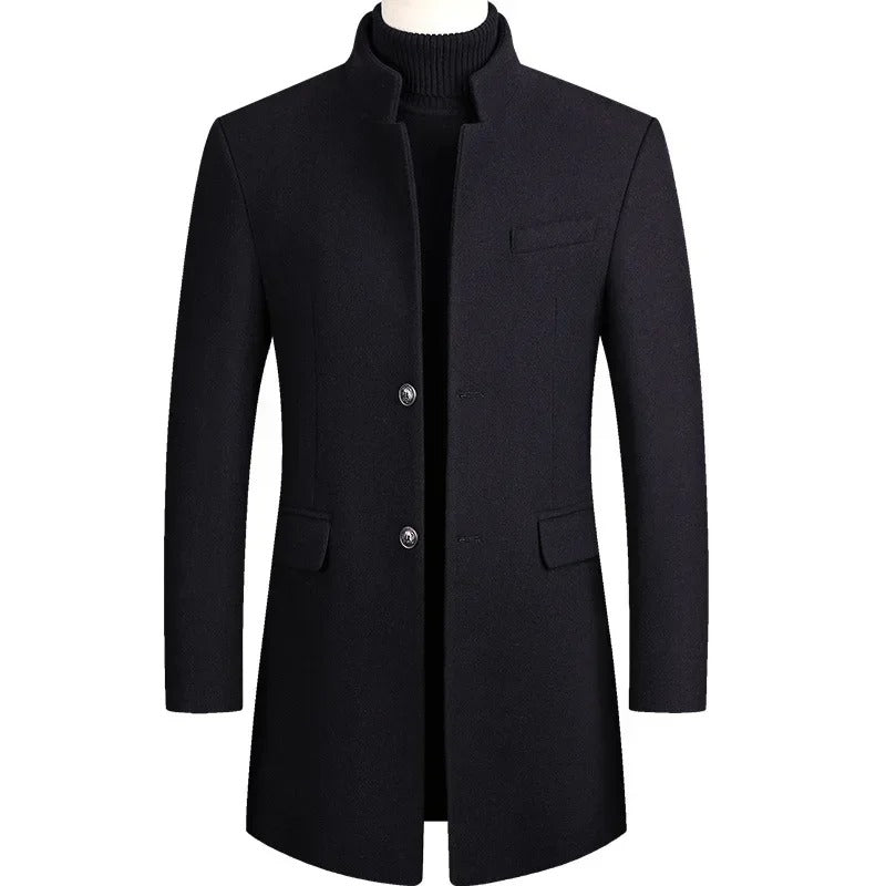 Men Cashmere Woolen Trench Coats