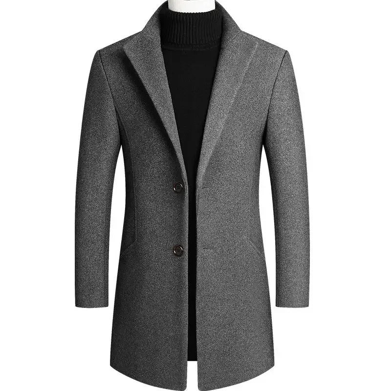 Men Cashmere Woolen Trench Coats
