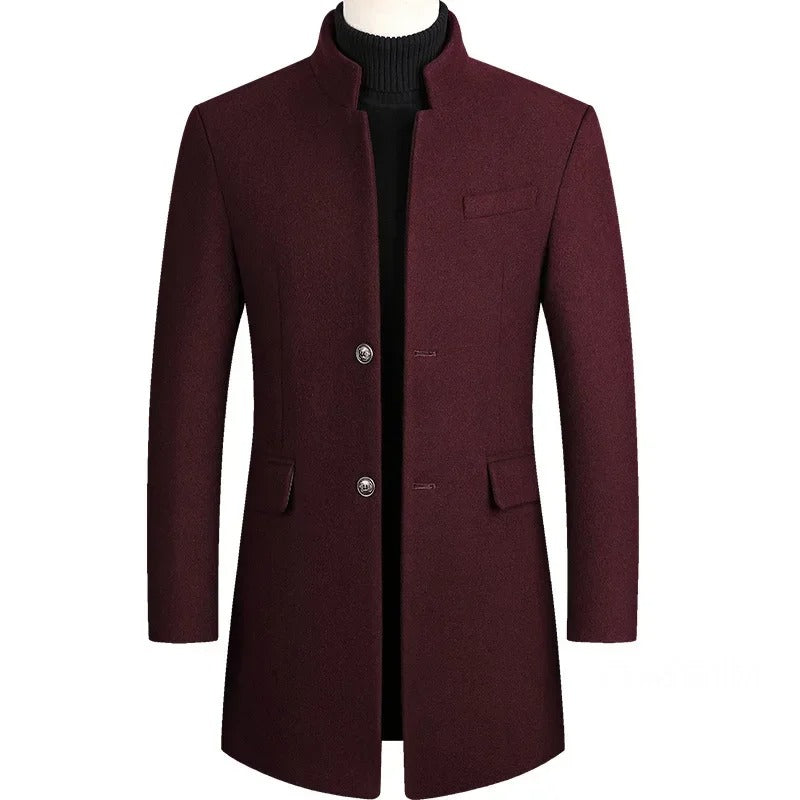 Men Cashmere Woolen Trench Coats