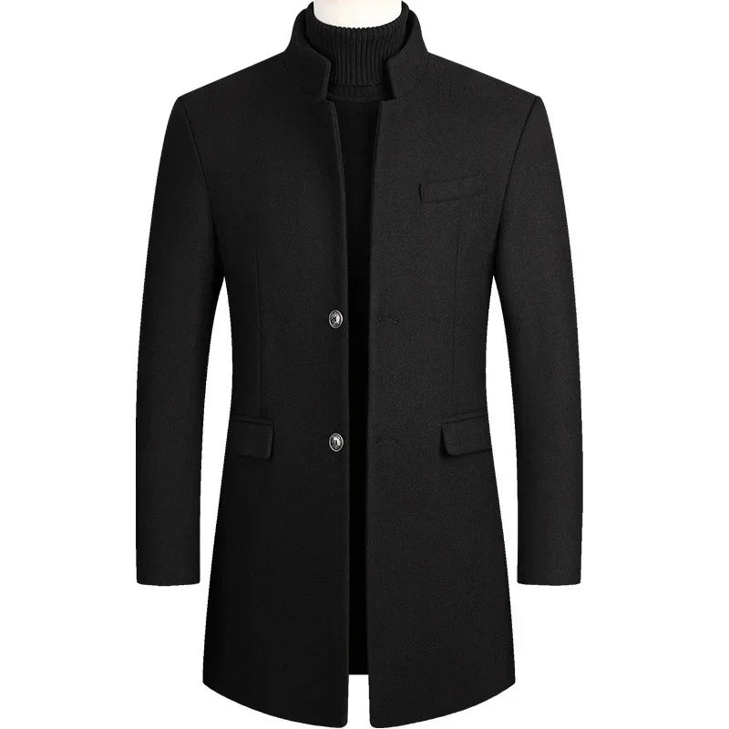 Men Cashmere Woolen Trench Coats