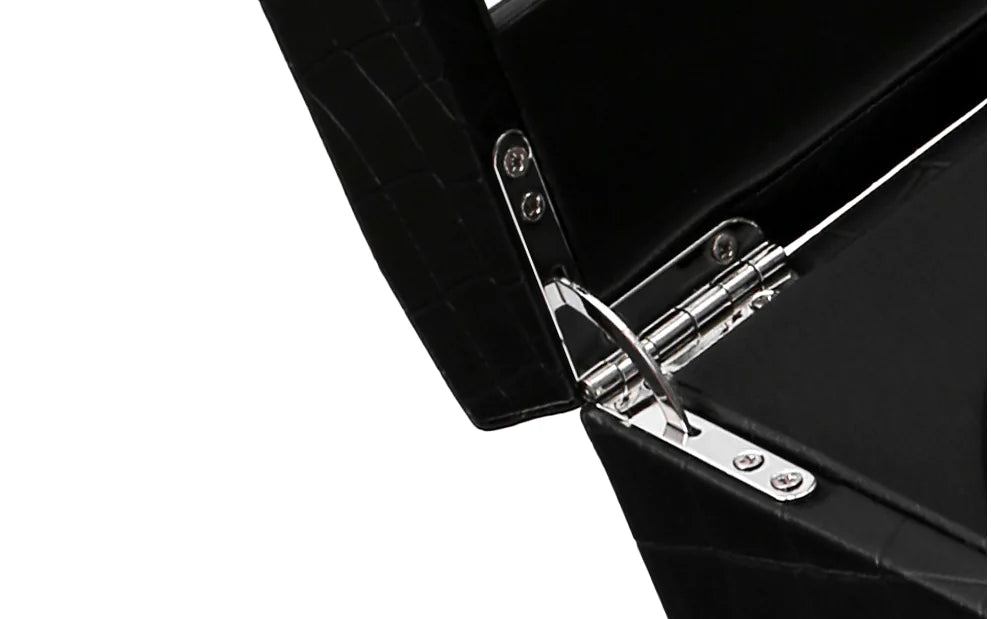 Automatic Watch Winder Box with Black Crocodile Pattern